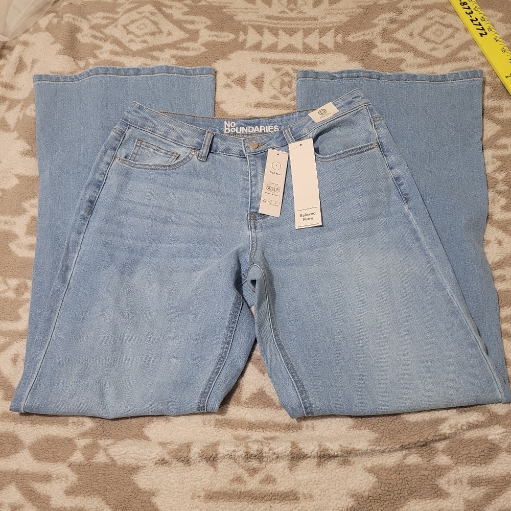 No Boundaries Light Blue Flare Jeans